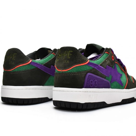 Bape Sk8 Sta Low Black Grey Purple Women Men Casual Shoes