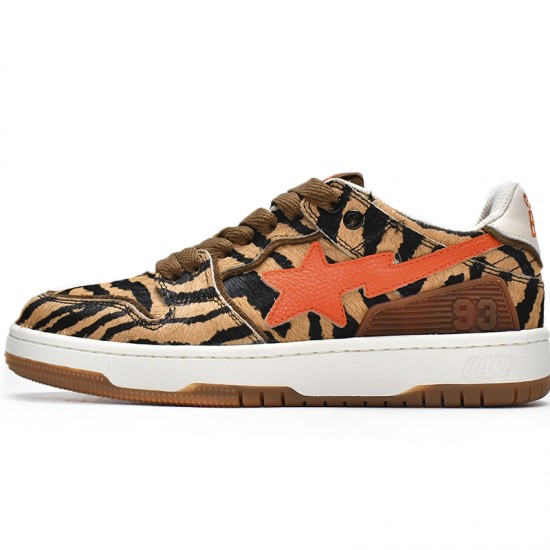 Bape Sk8 Sta Low Black Orange Brown Women Men Casual Shoes