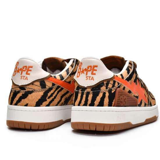 Bape Sk8 Sta Low Black Orange Brown Women Men Casual Shoes