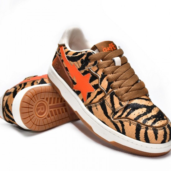 Bape Sk8 Sta Low Black Orange Brown Women Men Casual Shoes