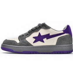 Bape Sk8 Sta Low Grey Purple Beige Women Men Casual Shoes