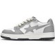 Bape Sk8 Sta Low Grey White Women Men Casual Shoes