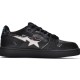 Bape Sk8 Sta Low Silver Black Women Men Casual Shoes