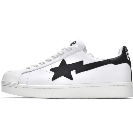 Bape Sk8 Sta Low White Black Women Men Casual Shoes