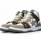 Bape Sta Sk8 High Brown White Black Women Men Casual Shoes