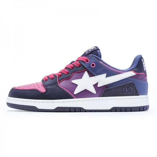 Bape Sta Sk8 Low Peach Purple White Deep Blue Women Men Casual Shoes