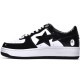 Bathing Ape Bape Sta Low Black White Women Men Casual Shoes