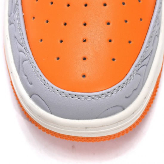 Bathing Ape Bape Sta Low Grey Orange Women Men Casual Shoes