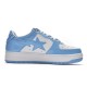 Bathing Ape Bape Sta Low White Blue Women Men Casual Shoes