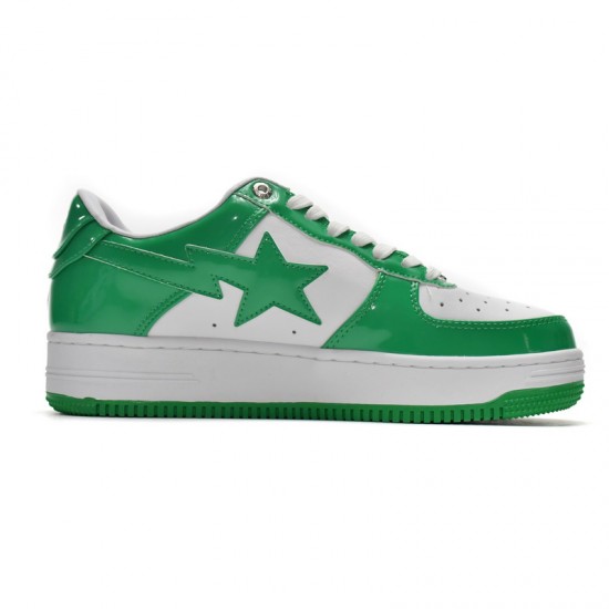 Bathing Ape Bape Sta Low White Green Women Men Casual Shoes