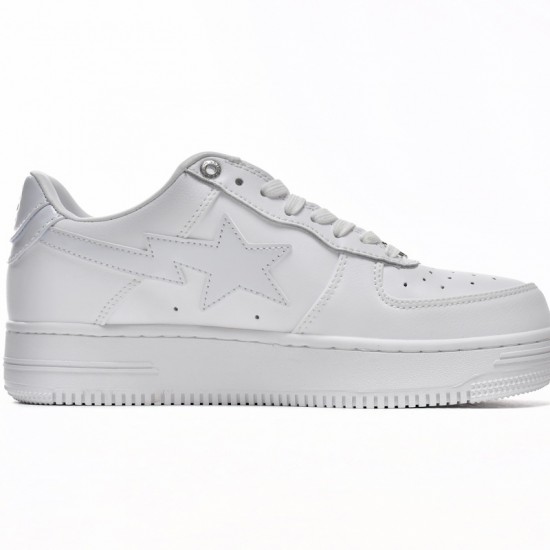 Bathing Ape Bape Sta Low White Women Men Casual Shoes