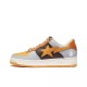 Bapesta LOW BROWNLIGHT GREYWHITE-ORANGE 1H70-191-002