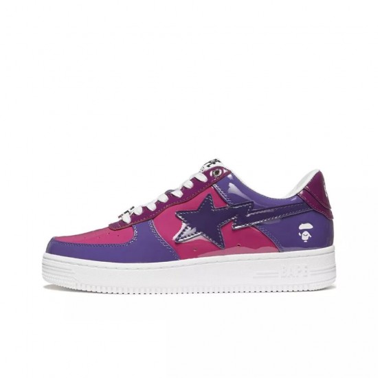 Bapesta LOW SNEAKER COMBO PURPLERED 1H20-191-046