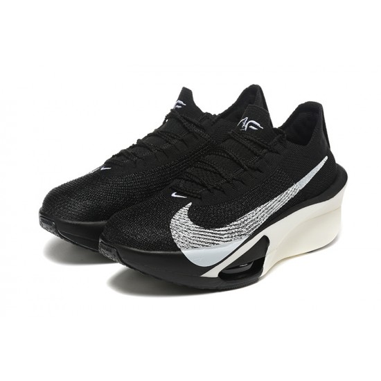 Women/Men Nike Air Zoom Alphafly NEXT 3 Black White Sports Shoes