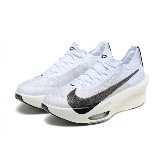 Women/Men Nike Air Zoom Alphafly NEXT 3 Black and White Sports Shoes