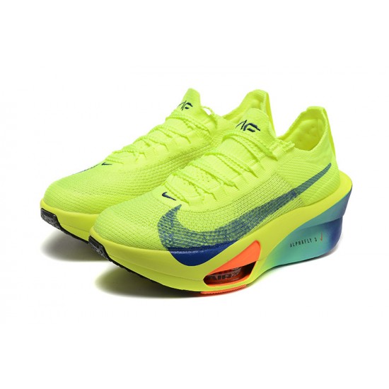 Women/Men Nike Air Zoom Alphafly NEXT 3 Neongreen Sports Shoes