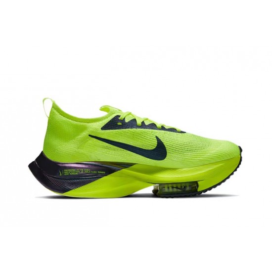 Mens Nike Air Zoom Alphafly Next 2 Neongree Black Sports Shoes