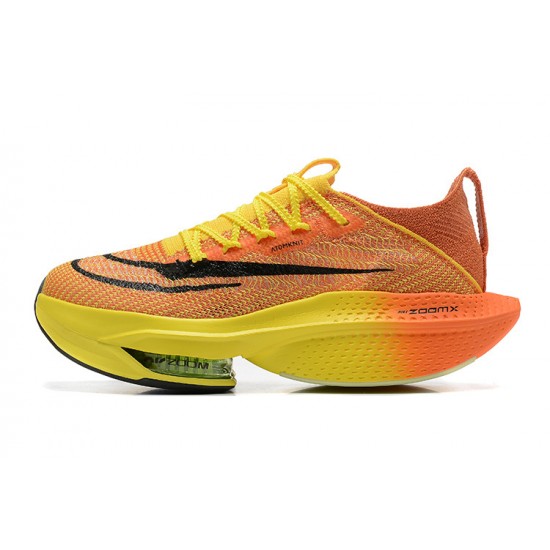 Nike Air Zoom Alphafly Next 2 Mens Orange and Yellow Sports Shoes