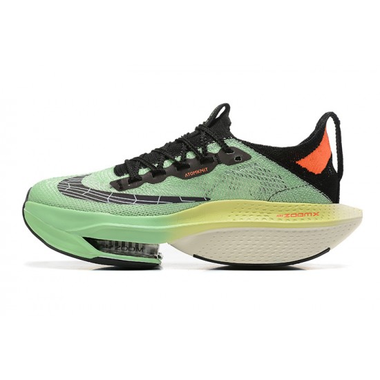 Women/Men Nike Air Zoom Alphafly Next 2 Black Green Sports Shoes