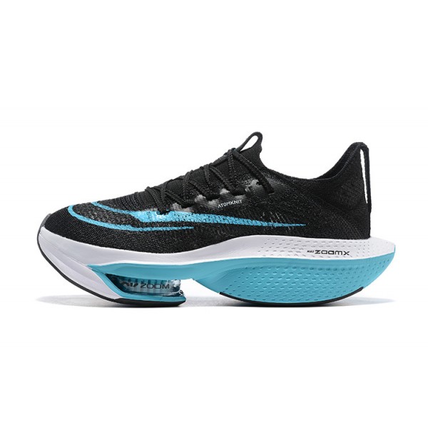 Women/Men Nike Air Zoom Alphafly Next 2 Black and Blue Sports Shoes