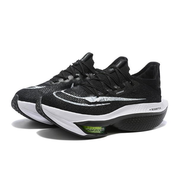 Women/Men Nike Air Zoom Alphafly Next 2 Black and White Sports Shoes