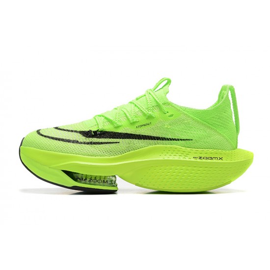 Women/Men Nike Air Zoom Alphafly Next 2 Neongreen Sports Shoes