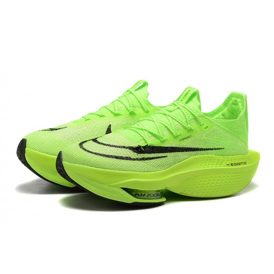 Women/Men Nike Air Zoom Alphafly Next 2 Neongreen Sports Shoes