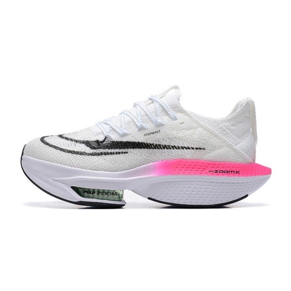 Women/Men Nike Air Zoom Alphafly Next 2 Pink White Sports Shoes