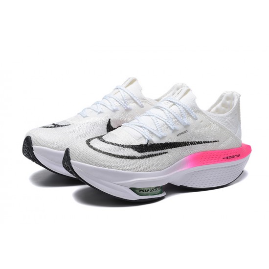 Women/Men Nike Air Zoom Alphafly Next 2 Pink White Sports Shoes