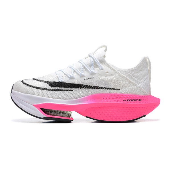 Women/Men Nike Air Zoom Alphafly Next 2 White Pink Sports Shoes