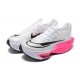 Women/Men Nike Air Zoom Alphafly Next 2 White Pink Sports Shoes