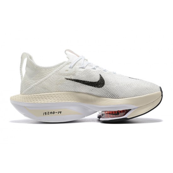 Women/Men Nike Air Zoom Alphafly Next 2 White Sports Shoes