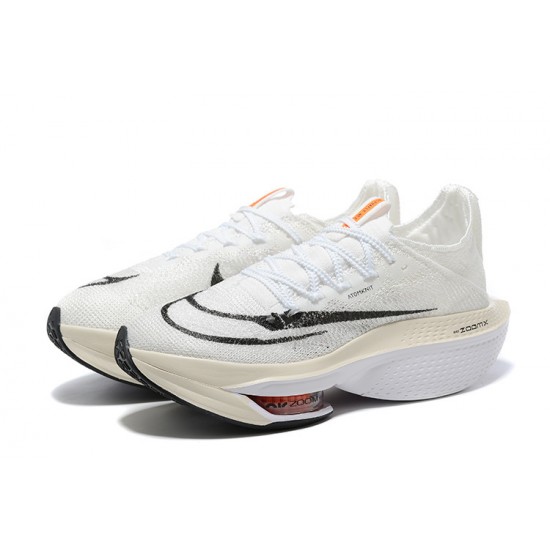 Women/Men Nike Air Zoom Alphafly Next 2 White Sports Shoes