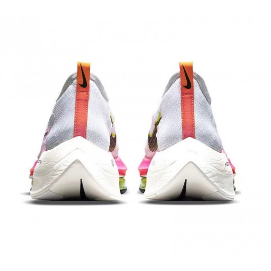 Women/Men Nike Air Zoom Alphafly Next 2 White and Pink Sports Shoes