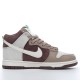 Nike Dunk High Light Chocolate DH5348-100 Brown White