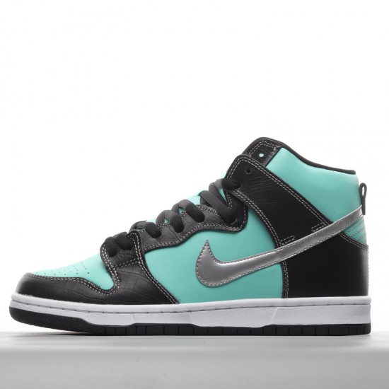 Nike SB Dunk High Pro Tiffany 653599-400 Green Black