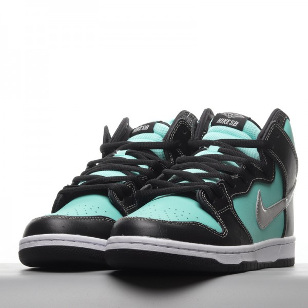 Nike SB Dunk High Pro Tiffany 653599-400 Green Black 