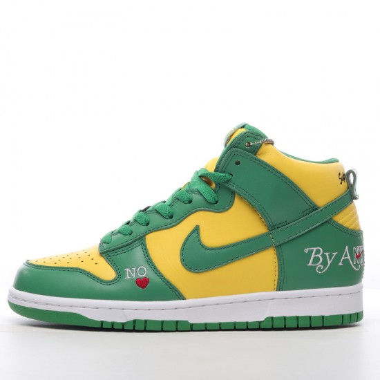 Nike SB Dunk High Supreme By Any Means DN3741-700 Green yellow