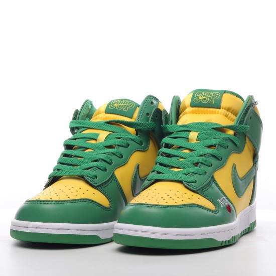 Nike SB Dunk High Supreme By Any Means DN3741-700 Green yellow