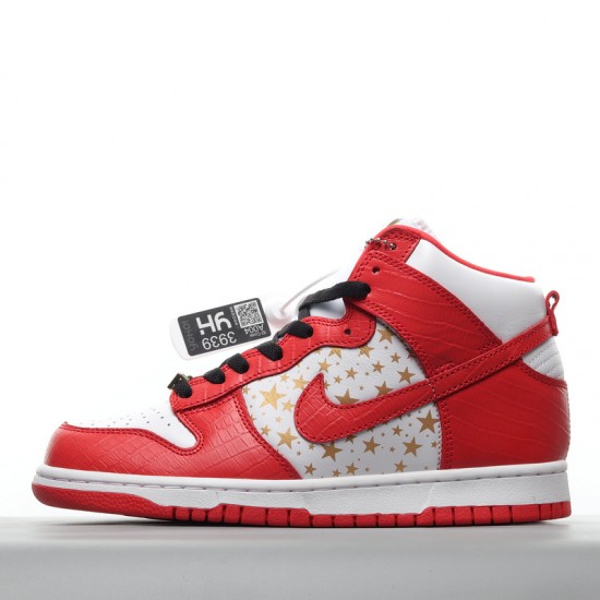 Nike SB Dunk High Suprme Red Stars 307385-161 red White