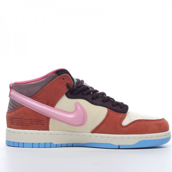 Nike SB Dunk Mid Social Status DJ1173-700 Brown Yellow 