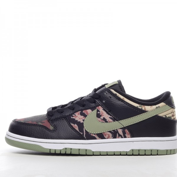 Nike Dunk Low Black Multi Camo DH0957-001 black Green 