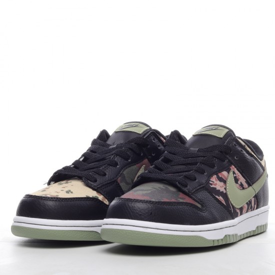 Nike Dunk Low Black Multi Camo DH0957-001 black Green