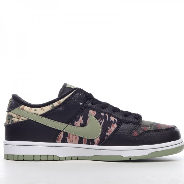 Nike Dunk Low Black Multi Camo DH0957-001 black Green 