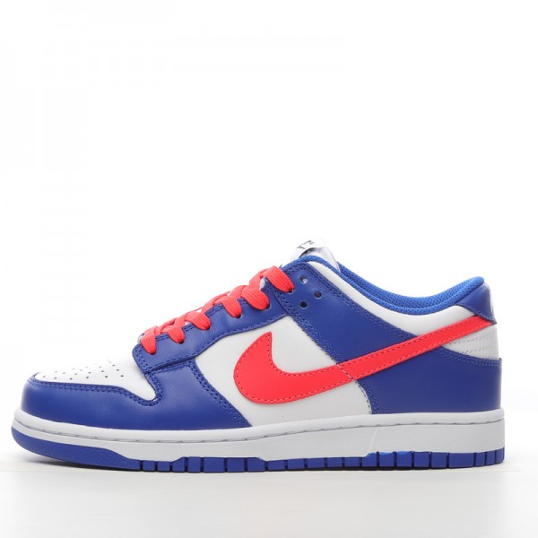 Nike Dunk Low Bright Crimson Game Royal (GS) CW1590-104 Pink 