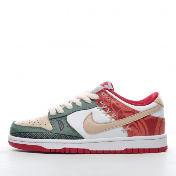 Nike Dunk SB Low Medium Grey DD1391-002 green red 