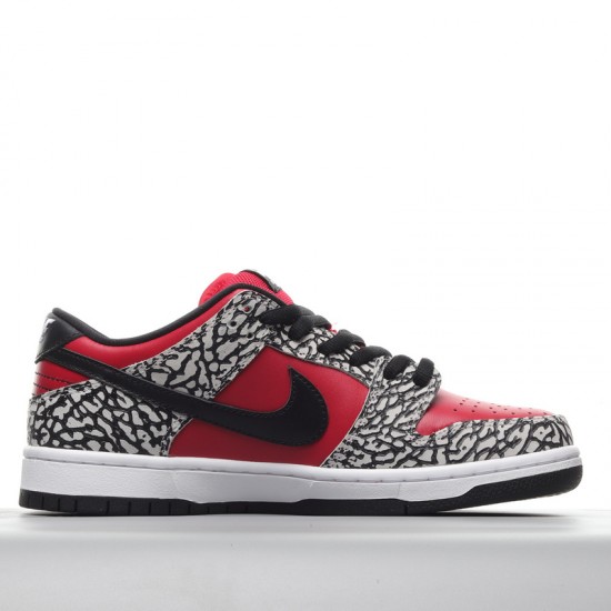 Nike Dunk SB Low Supreme Cement 2012 313170-600 red black