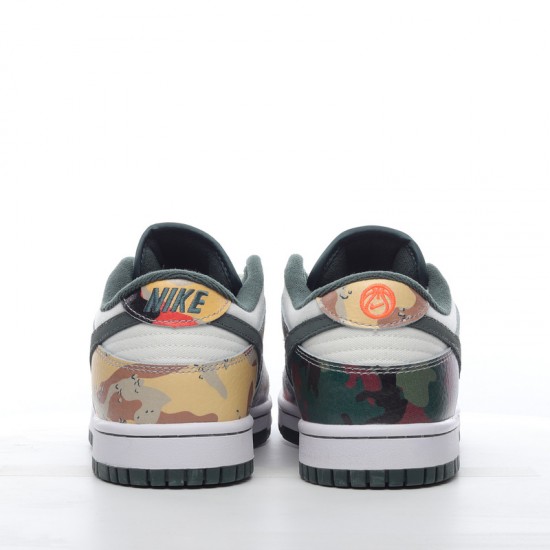 Nike SB Dunk Low Sail Multi-Camo DH0957-100 yelLow green