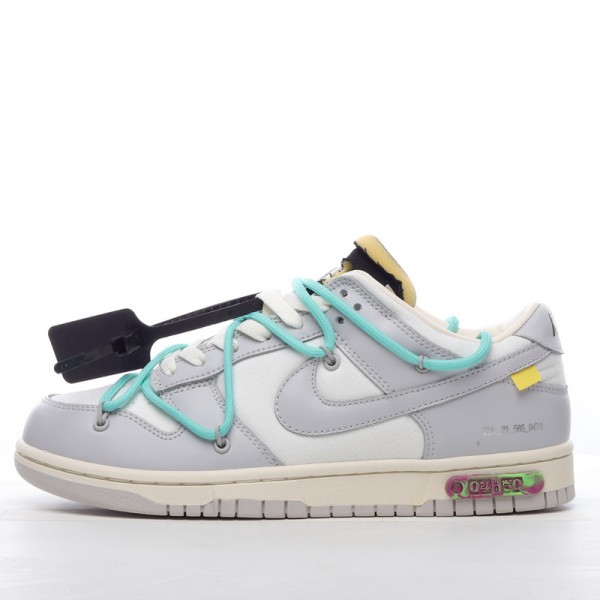 Off-White x Nike Dunk Low “The 50”DM1602-114 Gray Green 