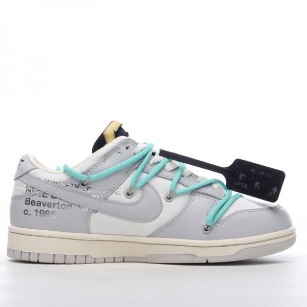 Off-White x Nike Dunk Low “The 50”DM1602-114 Gray Green 